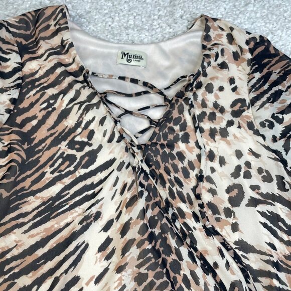 Show Me Your MuMu Thunderbird Leopard Animal Print Dress - Picture 6 of 7